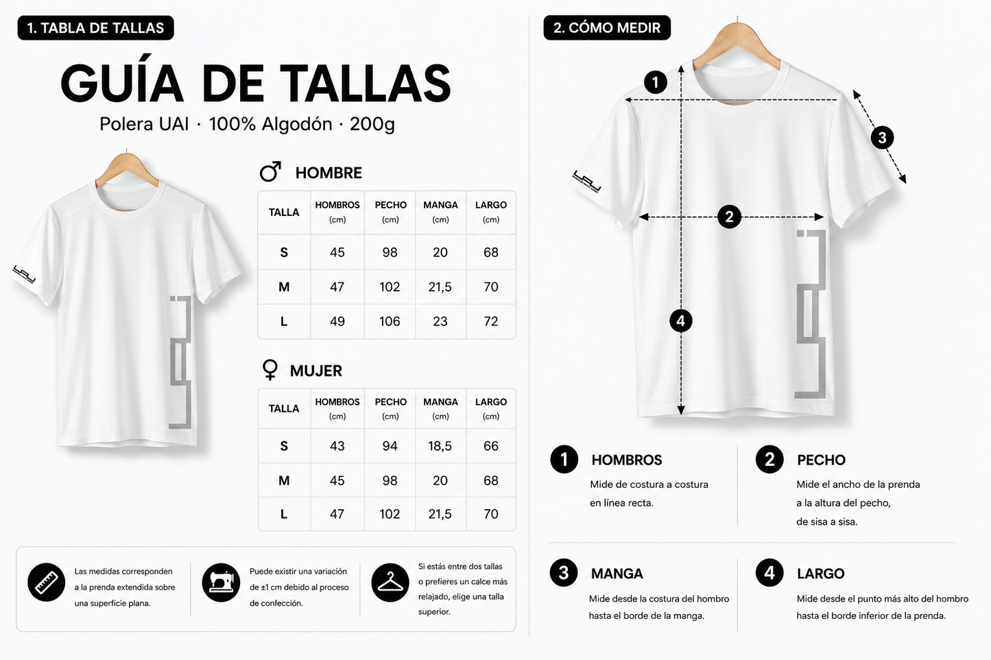 Polera Blanca UAI