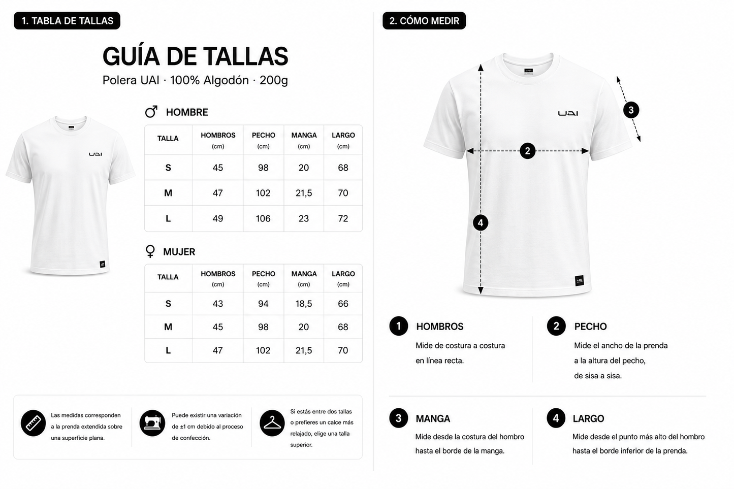 Pack Poleras UAI